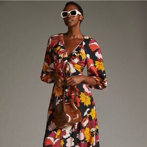 Maeve printed midi dress - from Anthropologie